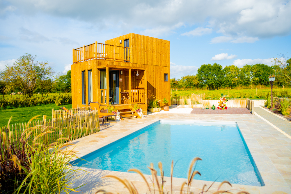 piscine green cube